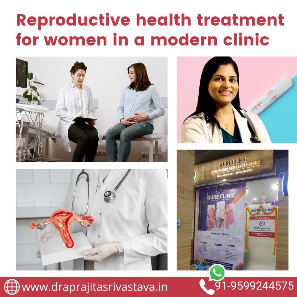 Reproductive health treatment for women in a modern clinic offering women's health services