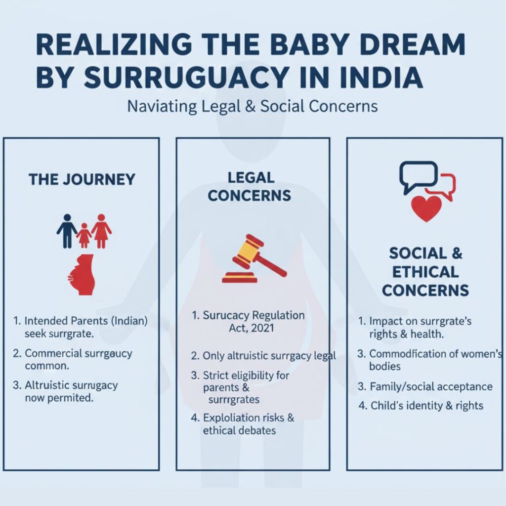 How Realising the Baby Dream by Surrogacy in India Raises Legal and Social Concerns